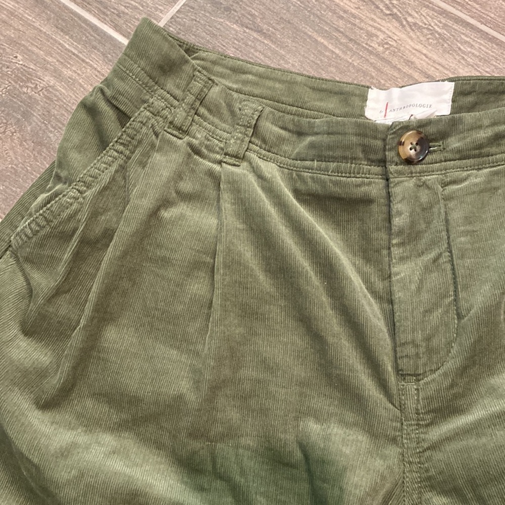Anthropologie Pleated Wide-Leg Corduroy Trousers - Picture 8 of 15
